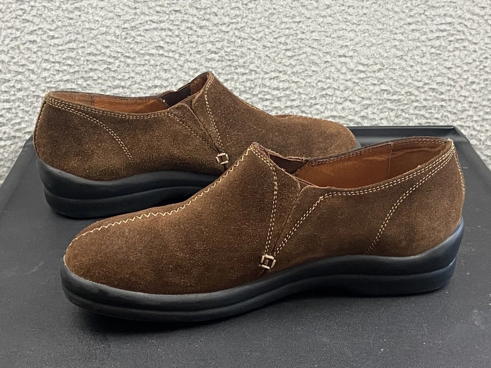 Footprints By Birkenstock Cambria Brown Suede Slip On Shoes Womens Size 39/250 - Image 2 of 4