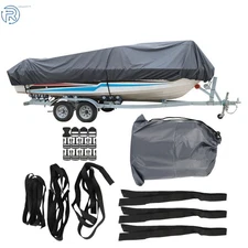 Heavy Duty 14/15/16FT 90" Boat Cover 3 Layers Waterproof Dustproof UV Resistant