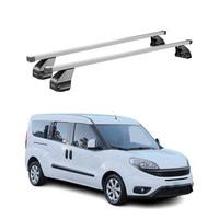 Menabo DachträGer GrundtäGer FüR Fiat Doblo 2010-2022 75Kg Stahl Silber 2 Tlg