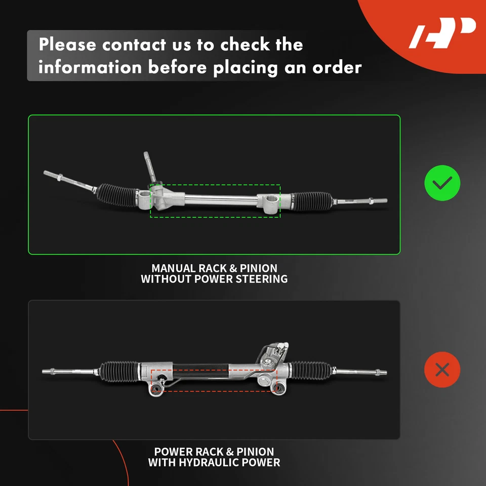 Manual Steering Rack and Pinion Assembly for Ford Pinto 1974-1980 Mercury Bobcat - Image 2 of 4