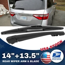 Set Of 14"+13.5" Genuine Rear Wiper Blade&Arm OEM Quality Replacement All Season