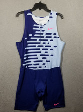 Nike Pro Elite 2023 Speedsuit Team Men XL DR4848 Blue Pink Running Racing