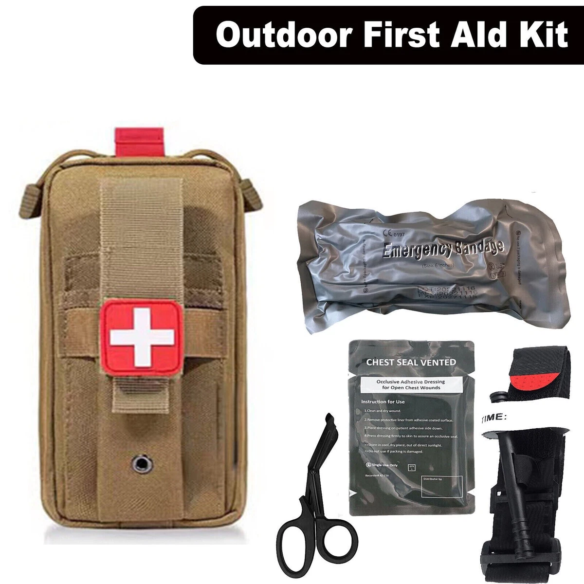 IFAK Tactical Trauma Molle Pouch First Aid Kit Tactical Military Combat Kit