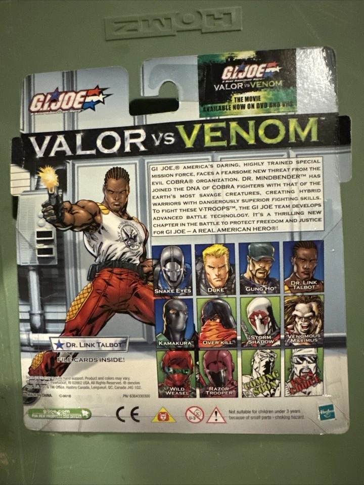 Gi Joe Valor Vs Venom Dr Link Talbot Cobra Night Creeper 2004 nuevo en caja Foto 2 de 2