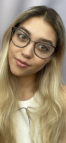 Neu PRADA VPR 5T5 DHO-1O1 54mm Aubergine Cat Eye Damen Brille Brillengestell #6 - Bild 7 von 11