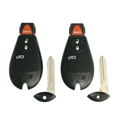 2 nuevos llaveros remotos electrónicos OEM sin llave fobik 4 botones icono de coche IYZ-C01C Foto 4 de 4