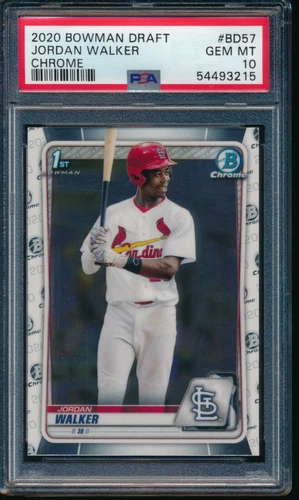 PSA 10 JORDAN WALKER 1st 2020 Bowman Chrome Draft Rookie Card RC GEM MINT