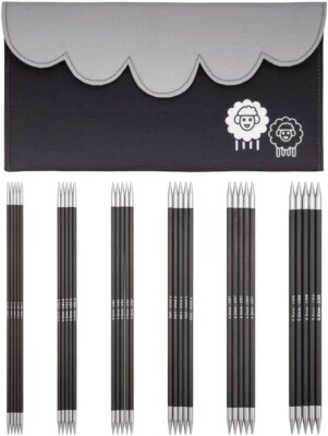 KnitPro Karbonz Starter Double Pointed Knitting Needle Set 8''(20cm)