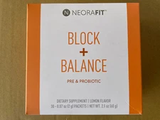 30ct Neora Fit Lemon Block + Balance Pre & Probiotic weight immune EXP 12/2025