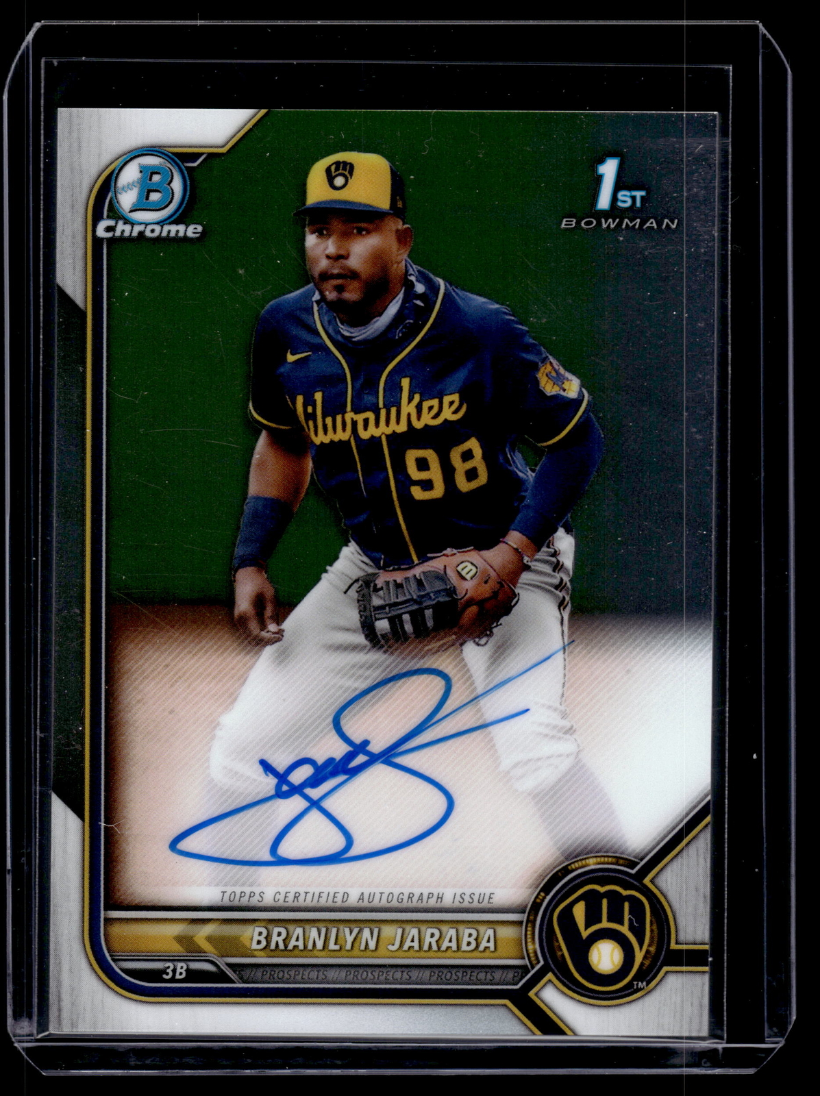 Branlyn Jaraba 2022 Bowman Chrome 1st Autograph Auto Card #CPA-BJ