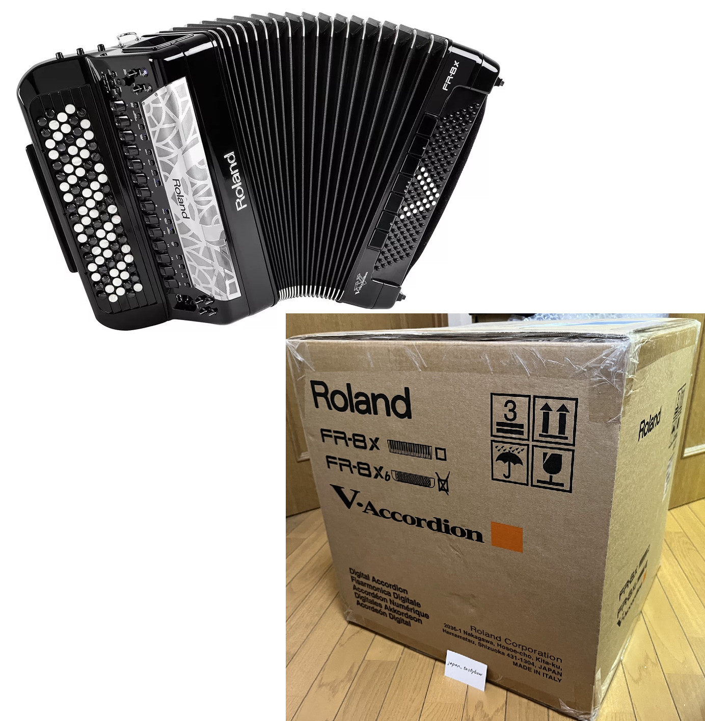 Roland FR-8XB BK elektronisches Tastenakkordeon schwarz neu Japan schwarz FR-8X