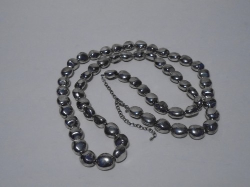 Premier Designs Marked Crown PD Silver Tone Bead Necklace - Picture 5 of 6