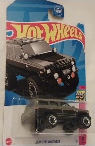 Jeep Wagoneer Hot Wheels 2023 1988 HW LOS AÑOS 80 gris nuevo - Imagen 4 de 4