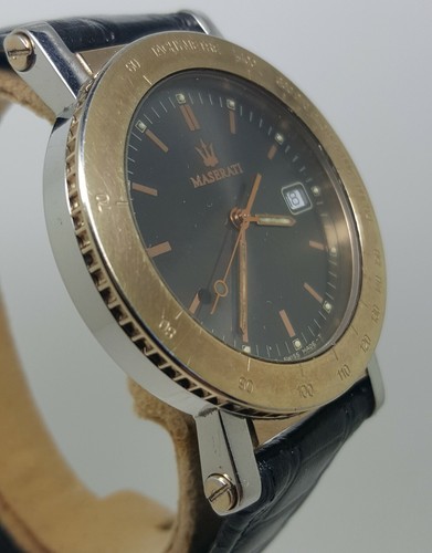 Raro Vintage Orologio MASERATI Ghibli Quarzo 39mm Anni '90 - Foto 8 di 11