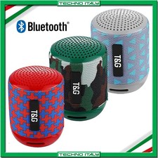 ✅ CASSA BLUETOOTH SPEAKER PORTATILE RICARICABILE 5W IMPERMEABILE TG129 ✅