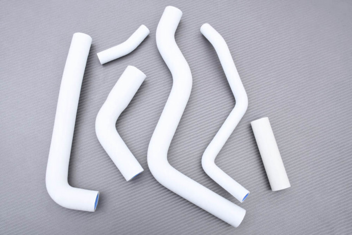 Durite radiateur blanche silicone premium pour moto YAMAHA FZ6 N de 2004 à 2006