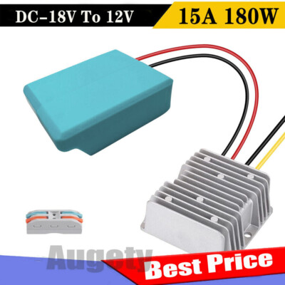 DC 18V auf 12V 180W Step-Down Spannungswandler Regler für Makita 18V Akku DC 18V auf 12V 180W Step-Down Spannungswandler Regler für Makita 18V Akku