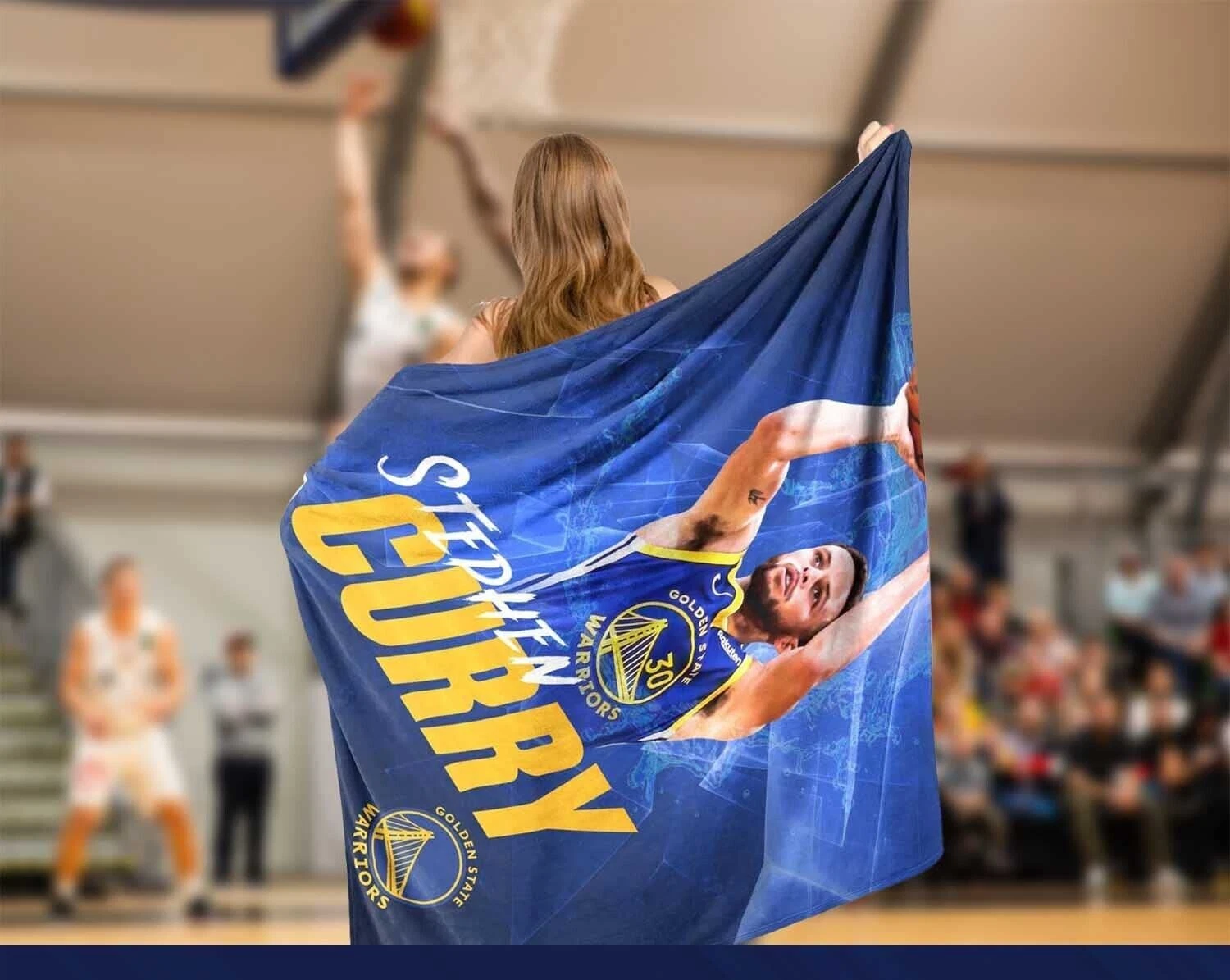 Stephen Curry NBA Golden State Warriors Throw Blanket