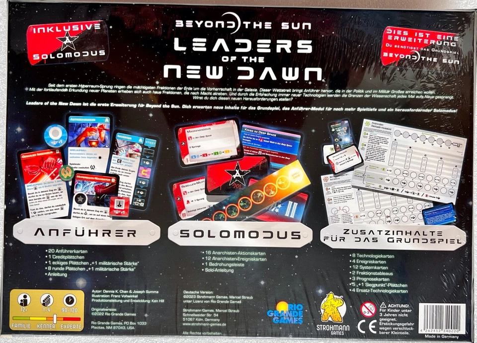 Leaders of the New Dawn Strohmann Games Brettspiel Kennerspiel Strategiespiel - Bild 2 von 4