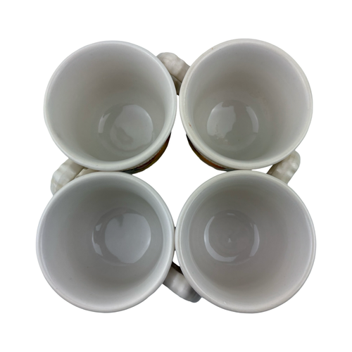 Metlox Della Robbia Cups and Saucers Set of 4 VTG Vernon Poppytrail Fruit USA - Picture 5 of 13