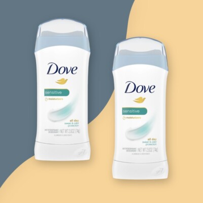 Dove All Day Antiperspirant & Deodorant Stick, Sensitive, 2.6 OZ