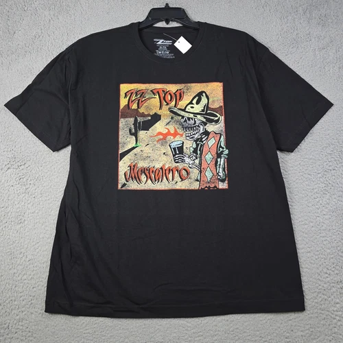 ZZ Top Shirt Mens Extra Large XL Black Rock Music Concert Band Classic Retro NWT