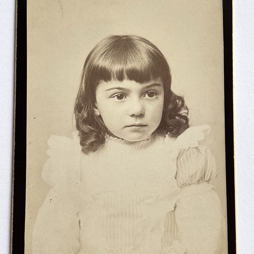 Antique Cabinet Card Photograph Adorable Little Girl Sisters New York NY Ehrlich - Picture 10 of 16