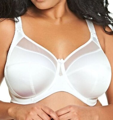 GODDESS Keira Banded Bra in Pearl White  Size 46FF   (FJ51-16)