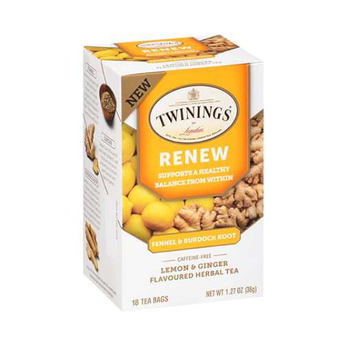 Twinings Renew Fennel & Burdock Root Lemon & Ginger Herbal Tea eBay