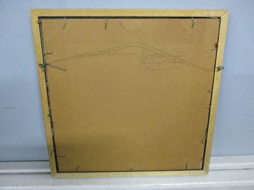 Framed Piece of Carpet From 1978 Senate Chamber Roger Thompson Senate Secretary - Picture 3 of 6
