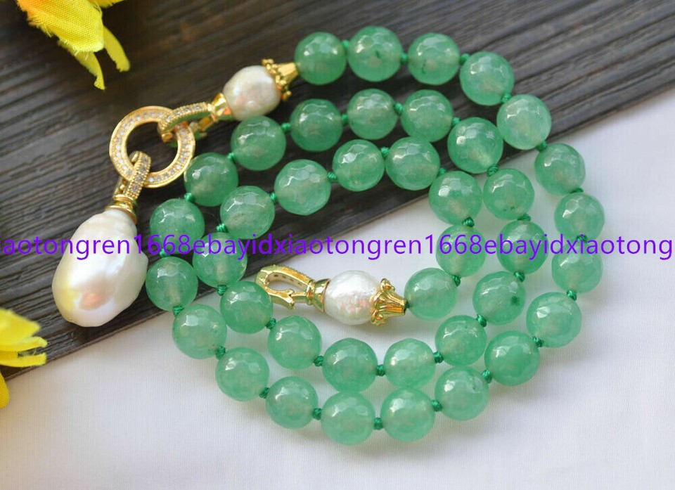 Natural White Keshi Baroque Pearl Beaded Necklace – 5-6mm, 18", Yellow Gold Plated, Handmade