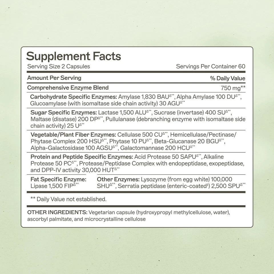 Amy Myers MD 消化酶消化辅助 - 19 种肠道健康酶... — 第 2/4 张图片