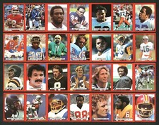 1981 TOPPS FOOTBALL TEST STICKERS COMPLETE SET HQ WALTER PAYTON TONY DORSETT ETC