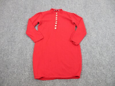 St John Sweater Dress Womens Adult 2 Red Santana Knit Buttons Casual Preppy | eBay St John Sweater Dress Womens Adult 2 Red Santana Knit Buttons Casual Preppy | eBay