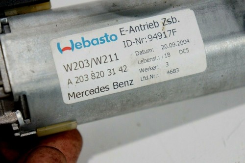 01-2011 mercedes w203 clk500 c240 e500 c32 clk350 sunroof sun roof window motor - Picture 6 of 12