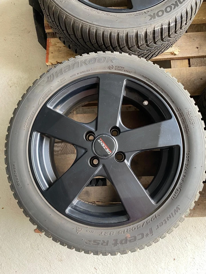 Winterreifen von Hankook komplett Set 4 Reifen plus Felgen von Dezent - Bild 3 von 4