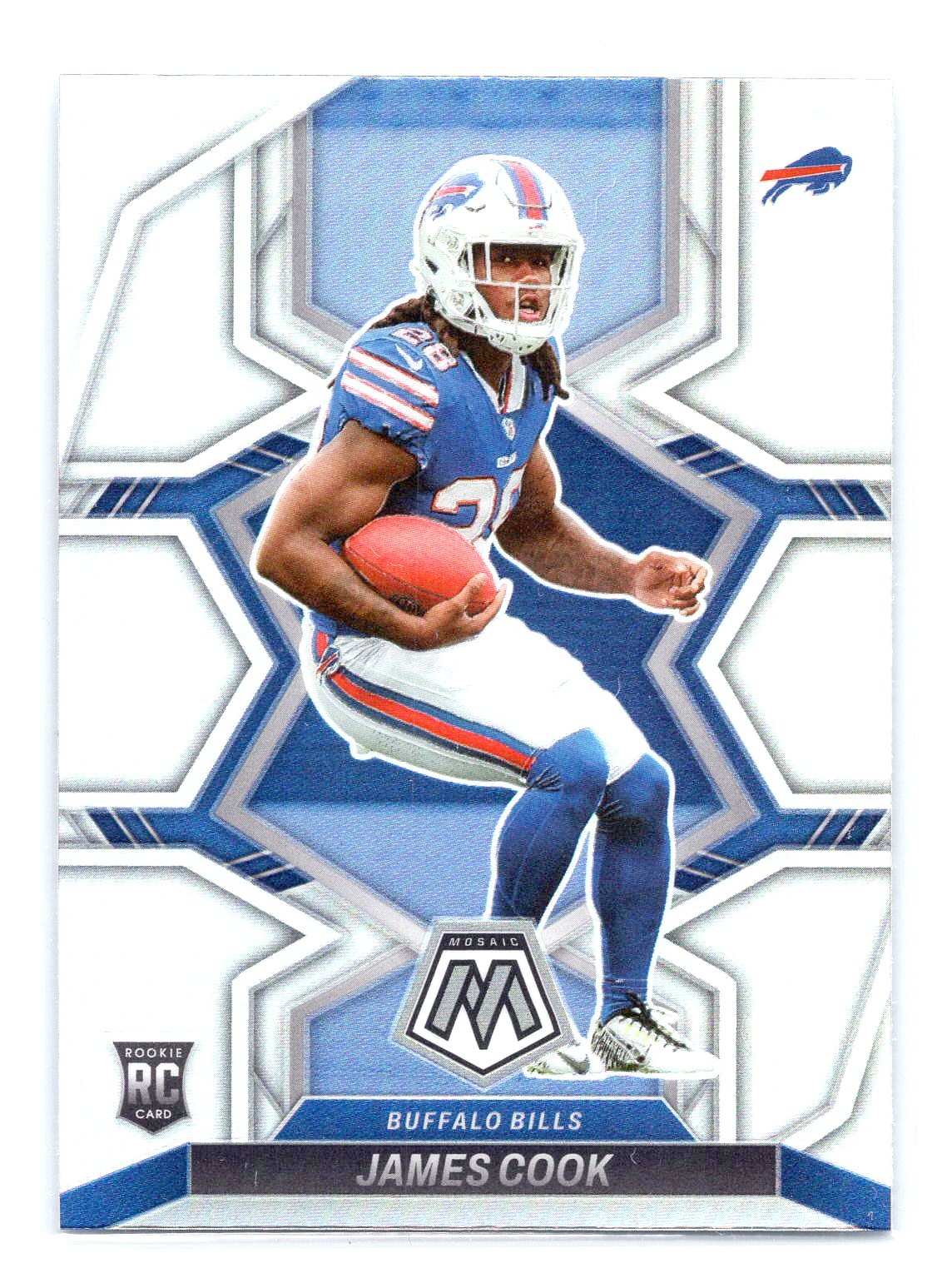 James Cook 2022 Panini Mosaic #309 Silver Mosaic RC Rookie