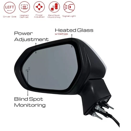 Left Driver Side Mirror with Blind Spot Turn Signal for 2020-2024 TOYOTA COROLLA