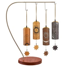Meinl Sonic Energy 4-Piece Cosmic Bamboo Chime Set, Including Stand