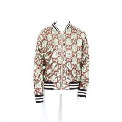 Gucci GG 572525 Bomberjacke mit Stickerei für Herren aa18360 152900213