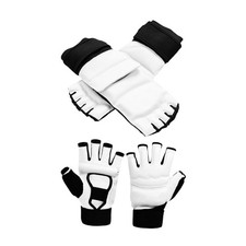 Taekwondo Karate Sparring Gear Halbfingerhandschuhe Kn&ouml;chelst&uuml;tze