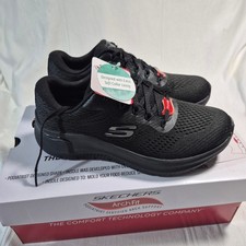 NEW SKECHERS ARCHFIT 2.0 BIG LEAGUE 7W BLACK 110051W MACHINE WASHABLE VEGAN