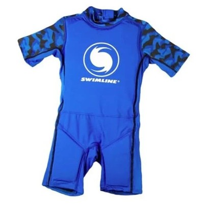 Swimline Lycra Floating Swimsuit Swim Trainer Suit Life Vest Medium, Blue