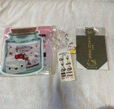 Hello Kitty Nail Art Parts 14pcs, Zipper Pouch, Eraser, Seal, Deodorant