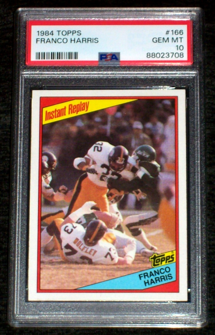 1984 Franco Harris (Instant Replay) #166 Topps PSA 10 Pittsburgh Steelers