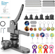 Button Maker Machine Multiple Sizes, 1 1.25 2.25 Inch