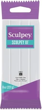 Sculpey 439309 Polyform III Polymer Clay 8 Oz: White 