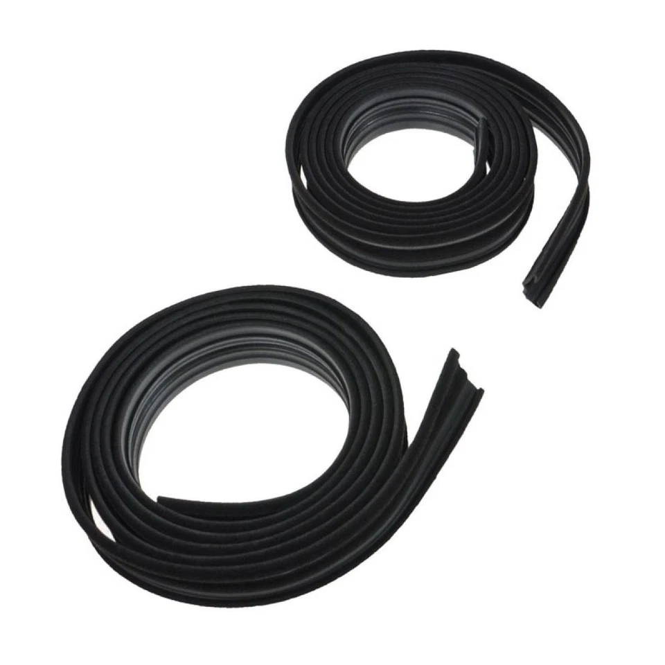 Juego de kit de sello de goma de canal de funcionamiento de poste de vidrio para Chevy II Nova sedán de 2 puertas Foto 3 de 4