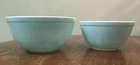 Pyrex Robin's Egg Blue Turquoise 402 1.5 QT & 403 2.5 QT Nesting Mixing Bowl SET