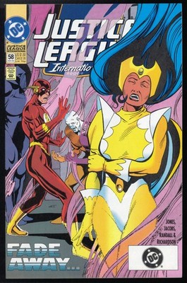 Justice League International #58 VF/VF+ DC Bullet variant 1993 Universe Comics